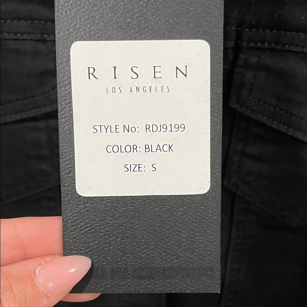 Black Denim Jacket by Risen Los Angeles - Picture 2 of 7